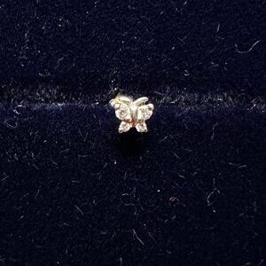 Maria Tash Diamond Butterfly Threaded Stud